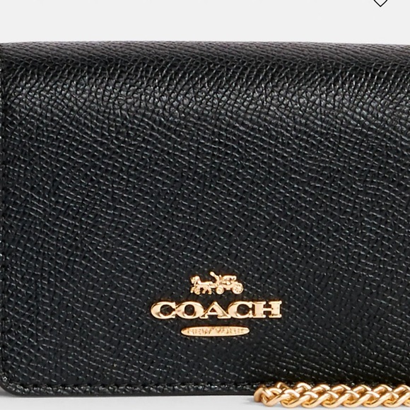 COACH BLACK LEATHER CROSSBODY - Picture 2 of 7